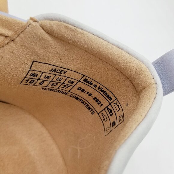 Vionic Women's Jacey Wedge Heel Size 10 Slip On Comfort Blue Haze Leather/Nubuck - Picture 13 of 16